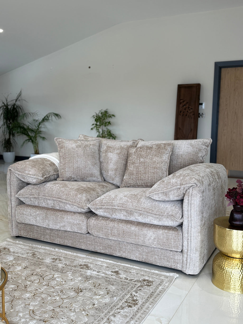 Solaya 3+2 sofa set Beige