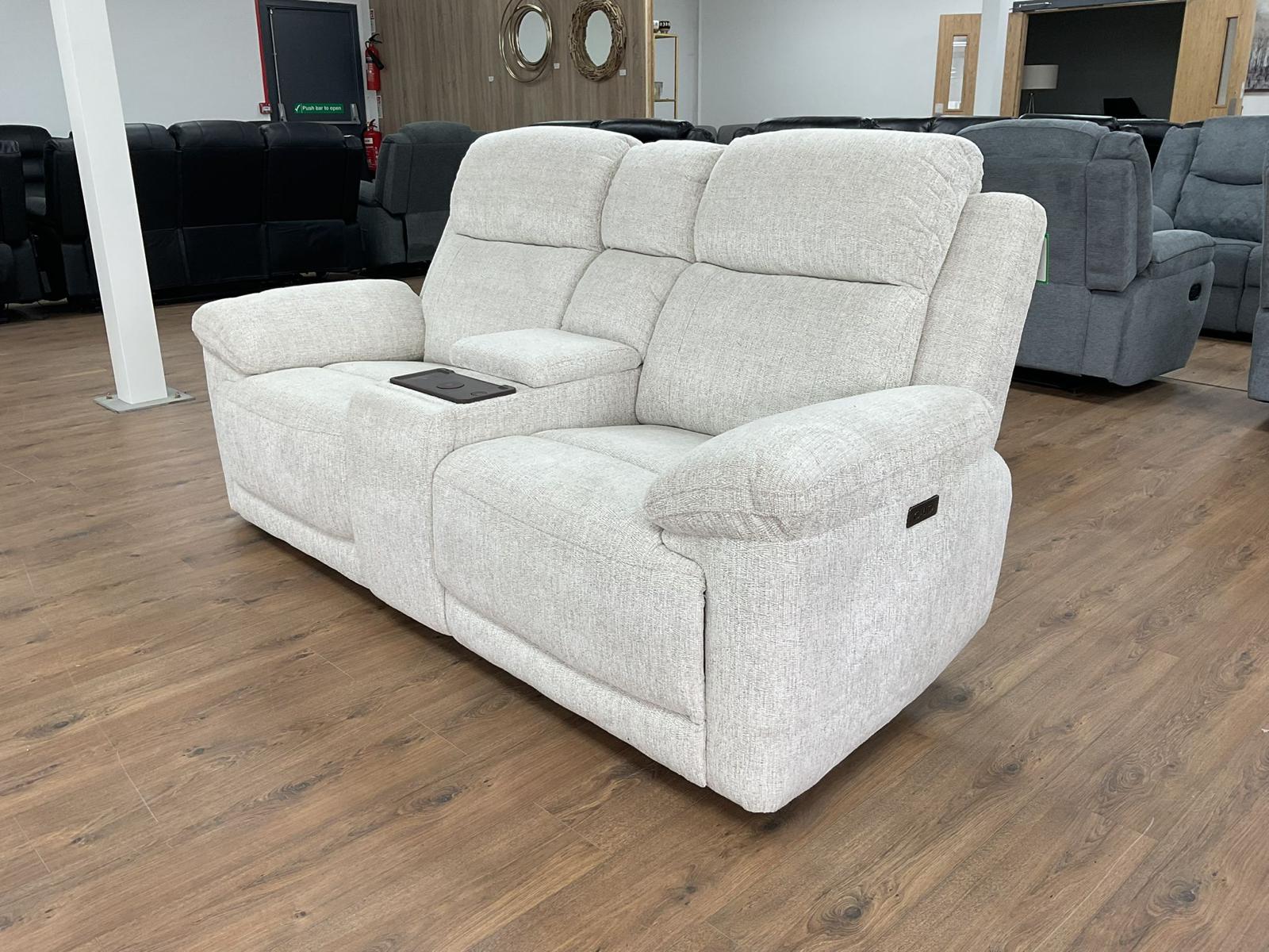 Owen beige 3+2 seater electric recliner sofa set
