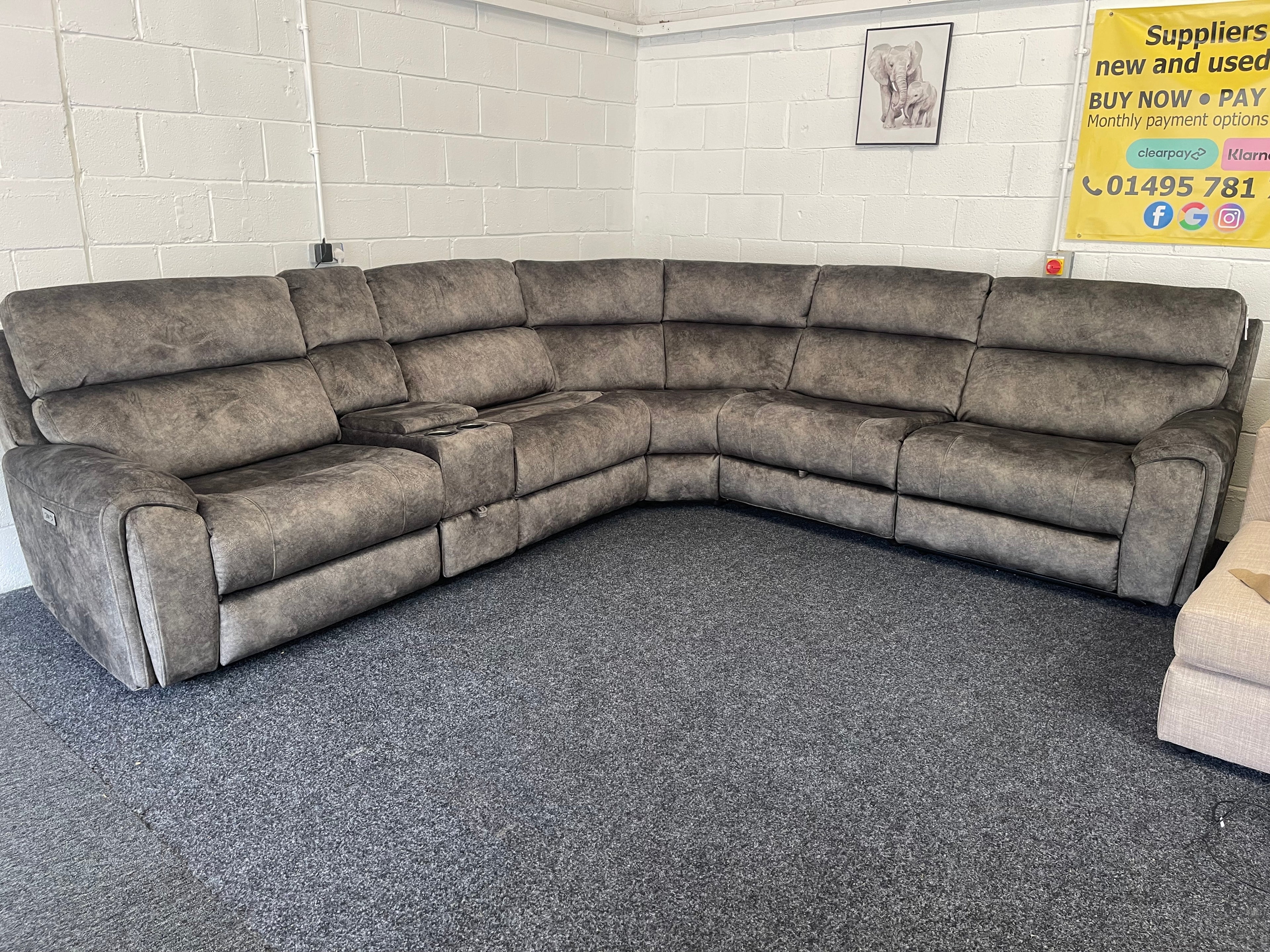 The Vegas modular power recliner corner sofa