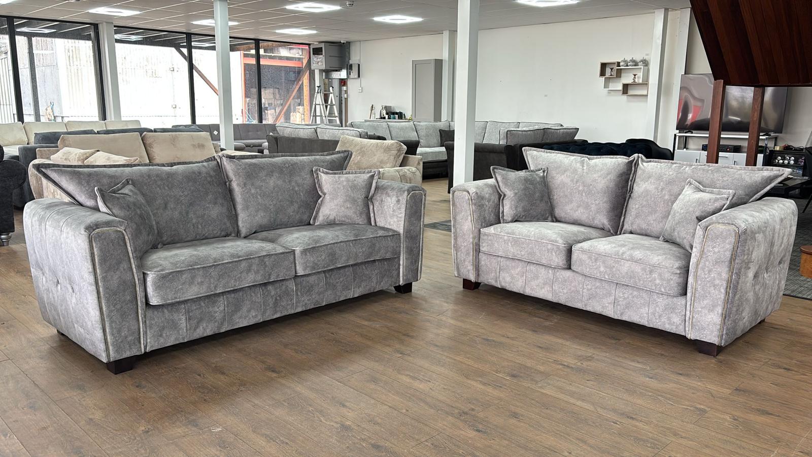Serena Sofa Grey 3 Seater