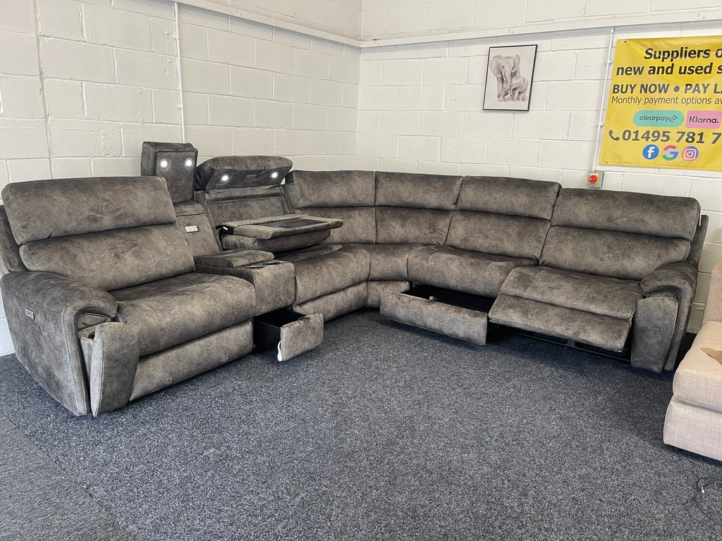 The Vegas modular power recliner corner sofa