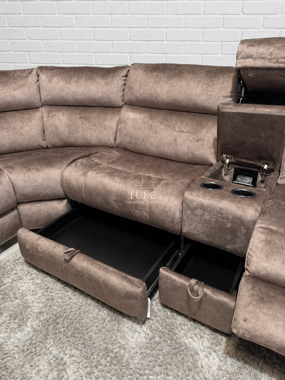The Vegas modular power recliner corner sofa