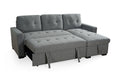 Alder Universal Corner Sofa Bed – Grey Chenille