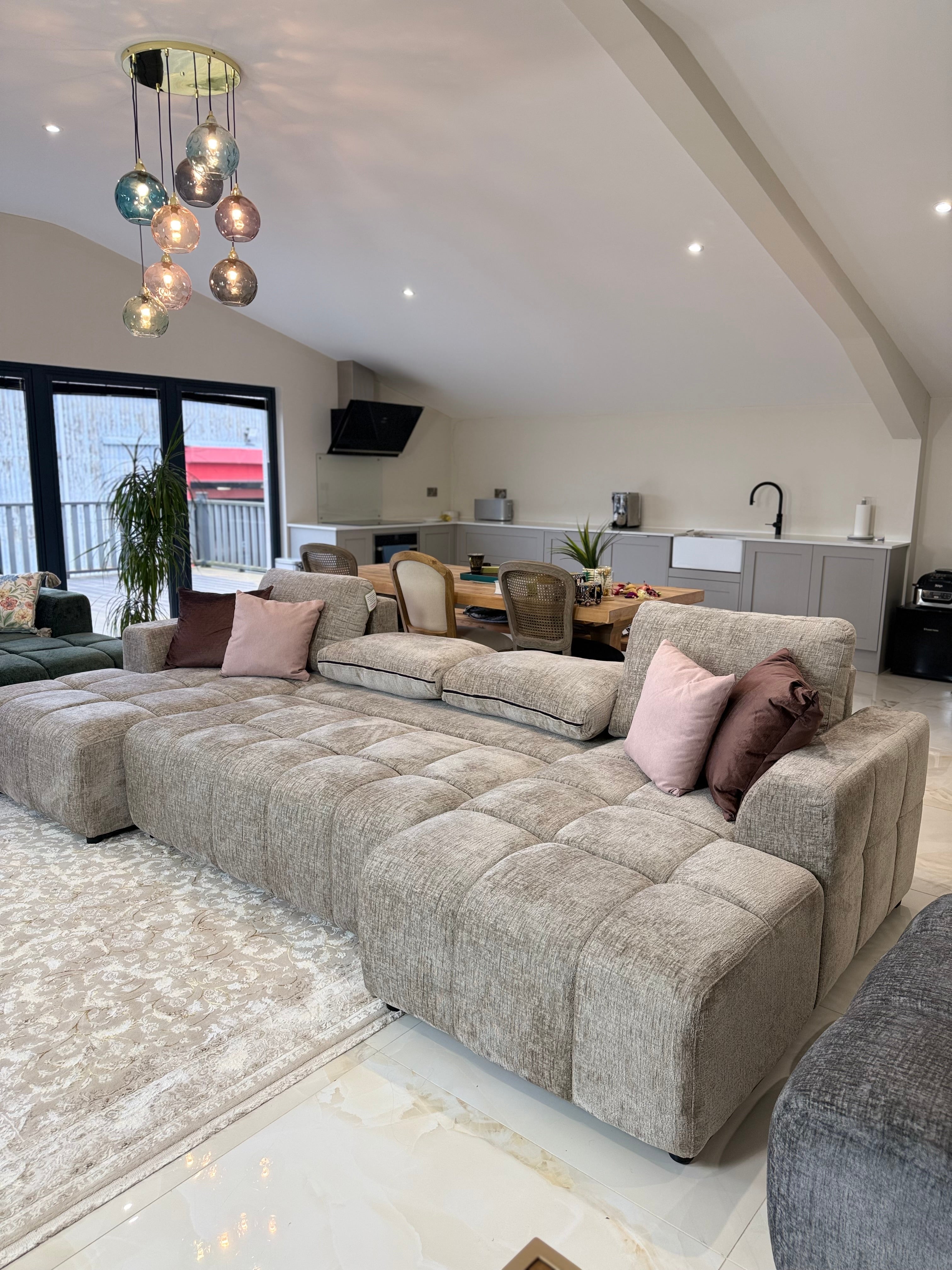 Shanghai U Shape Sofabed Beige