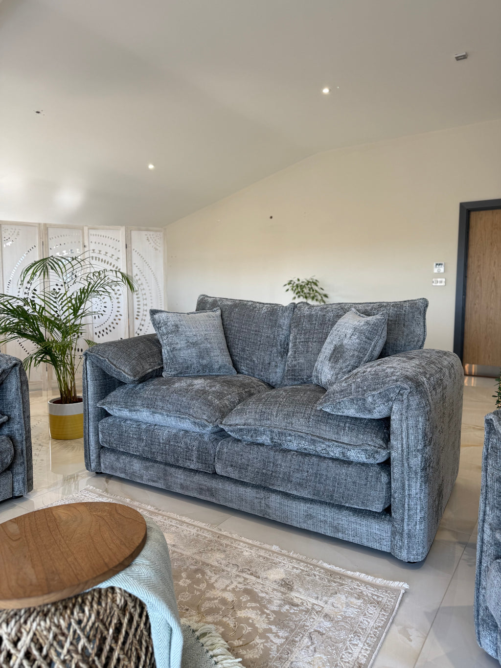 Solaya 3+2 sofa set grey