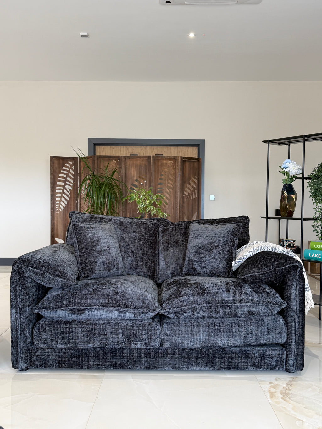 Solaya 3+2 sofa set Black