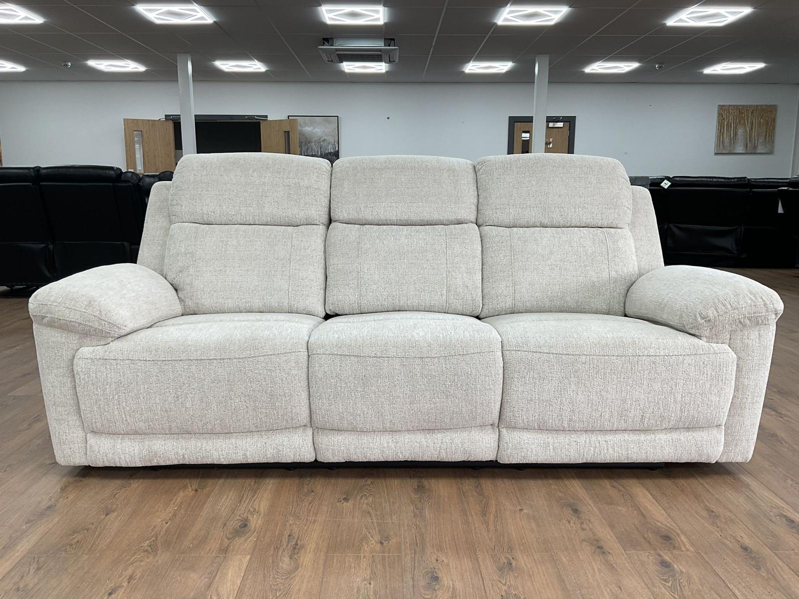 Owen beige 3+2 seater electric recliner sofa set