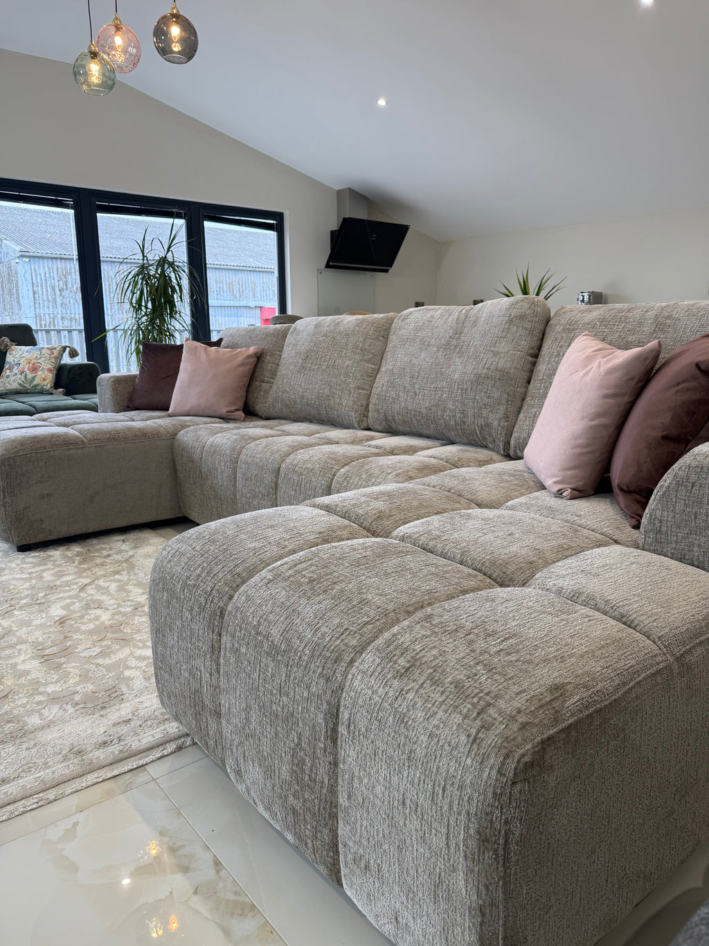 Shanghai U Shape Sofabed Grey