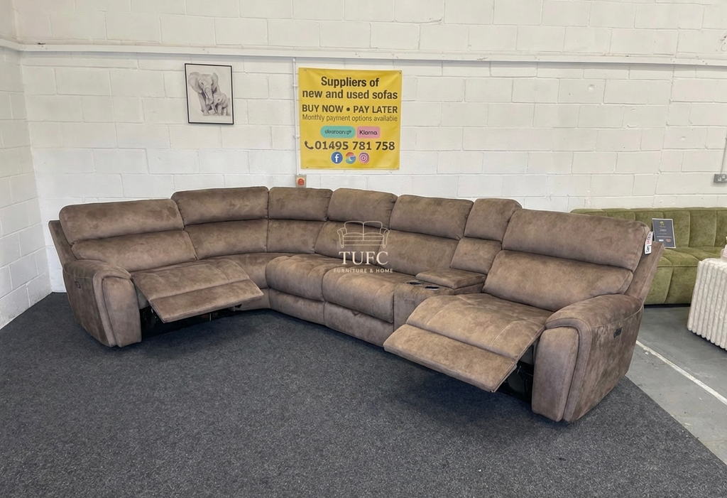 The Vegas modular power recliner corner sofa