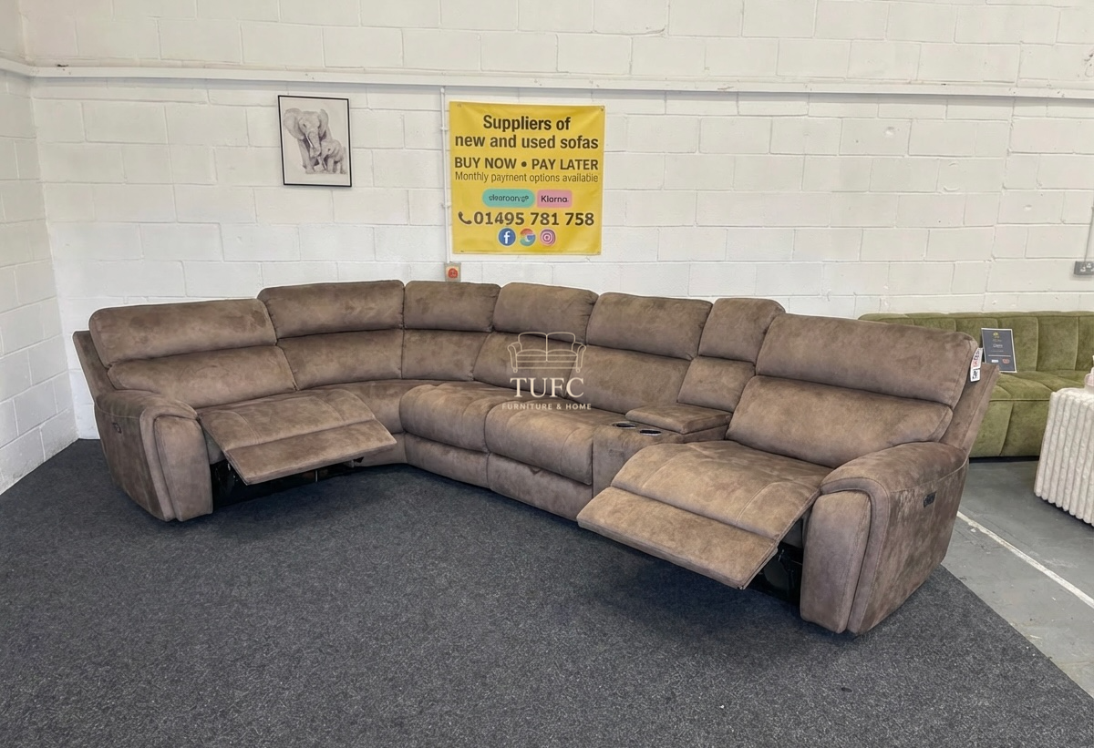 The Vegas modular power recliner corner sofa