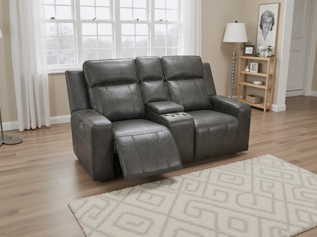 Barcelona power recliner  3+2 set grey