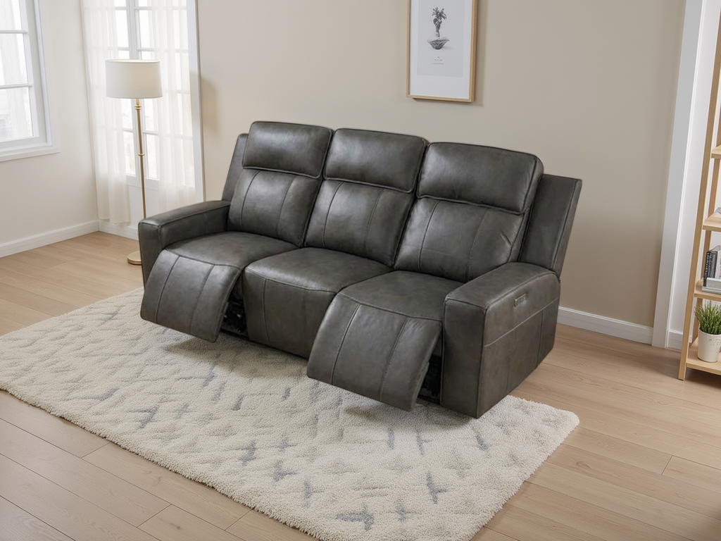 Barcelona power recliner  3+2 set grey