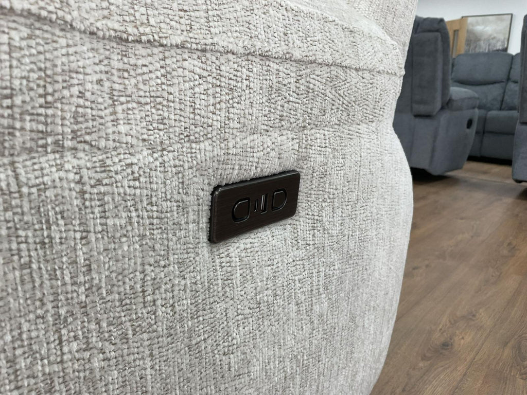 Owen beige 3+2 seater electric recliner sofa set