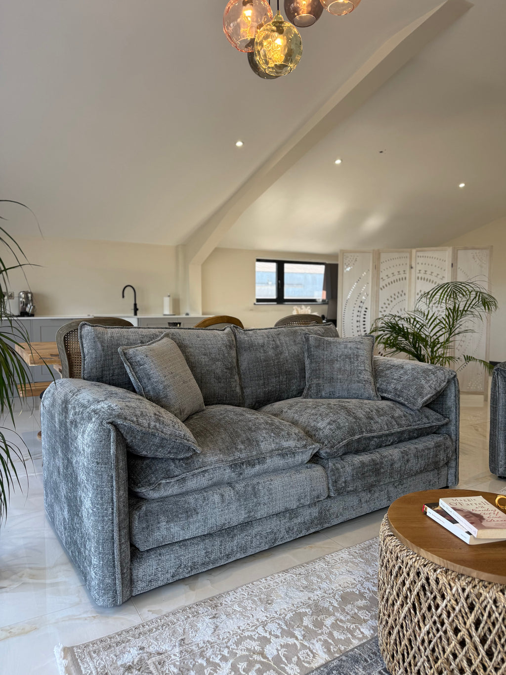 Solaya 3 seater sofa grey