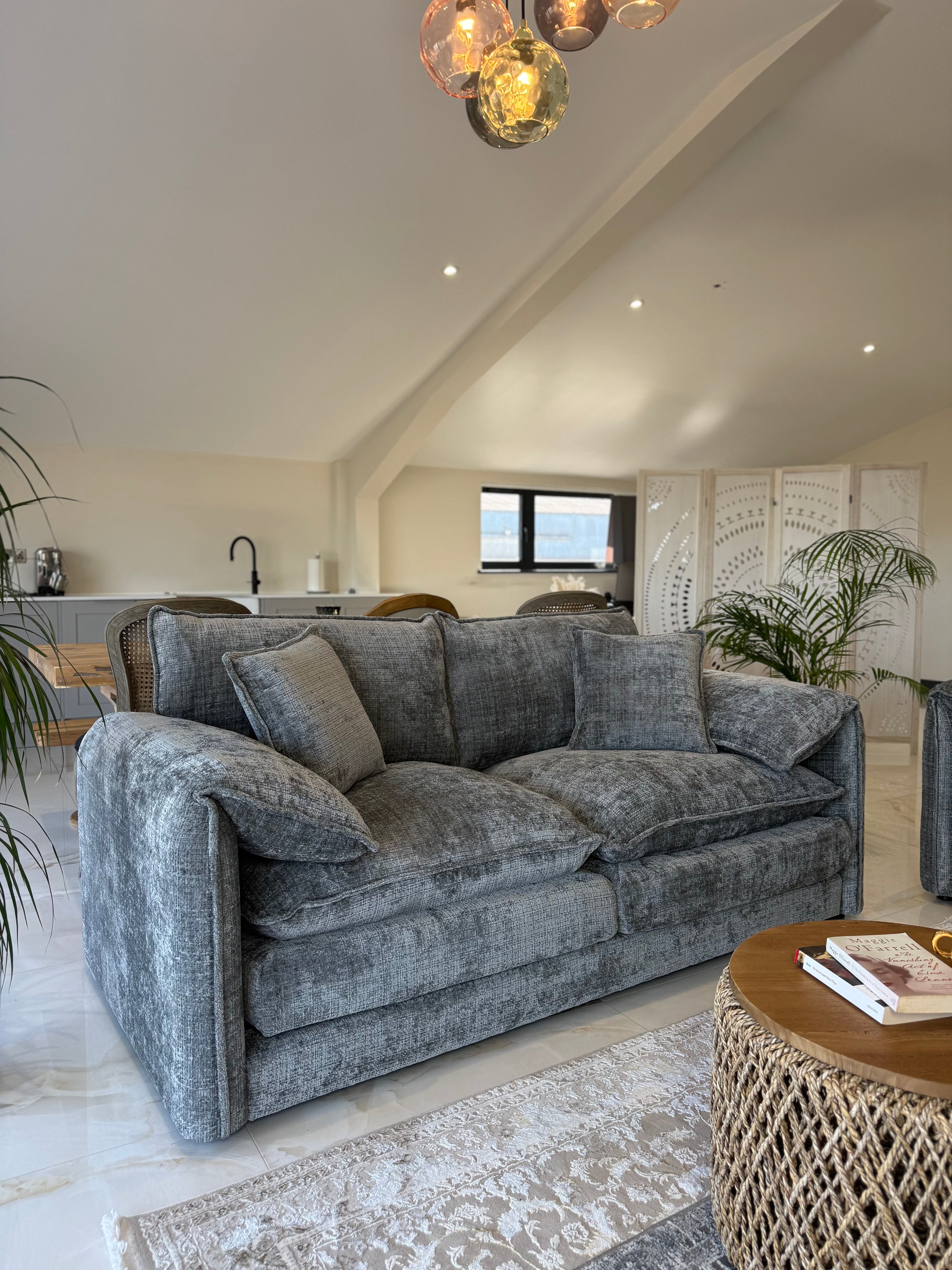 Solaya 3 seater sofa grey
