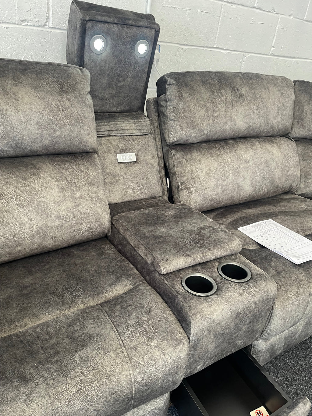 The Vegas modular power recliner corner sofa