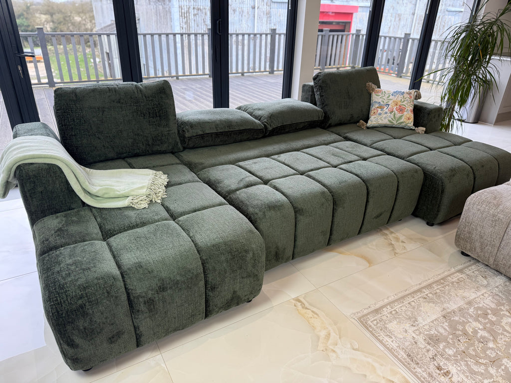 Shanghai U Shape Sofabed green