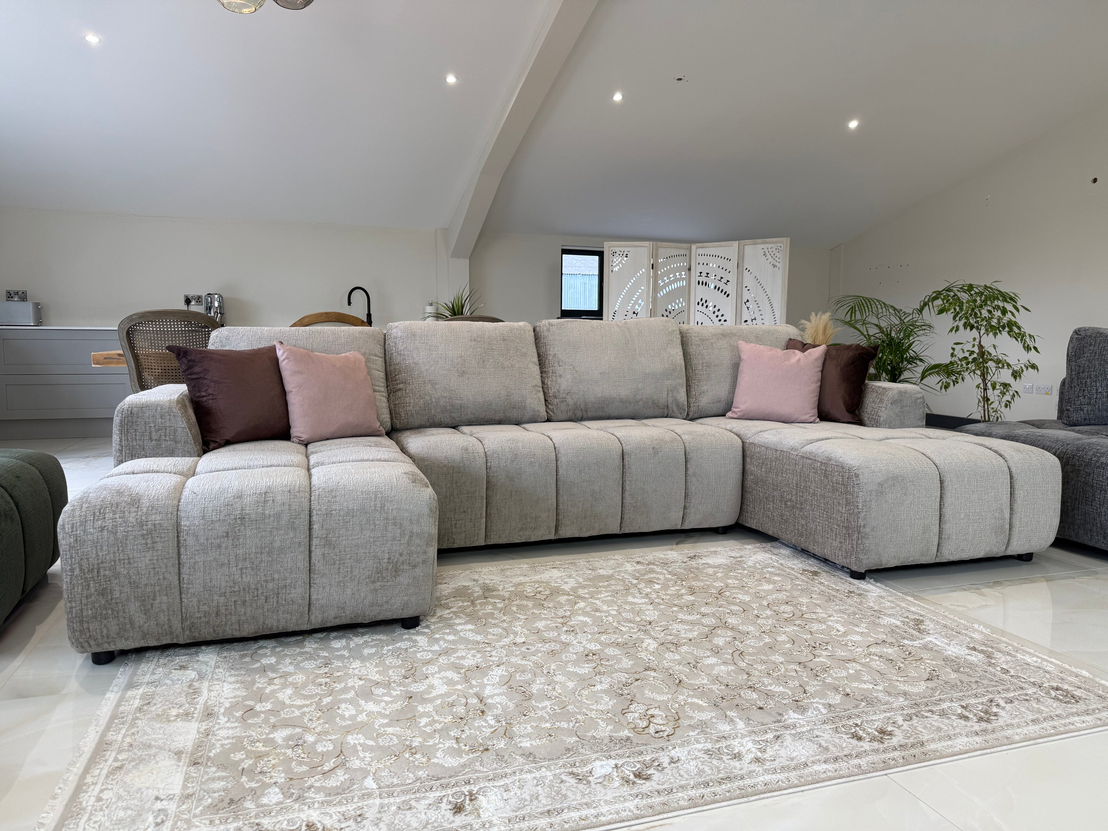 Shanghai U Shape Sofabed Grey