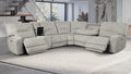 Excalibur Power Recliner Corner Sofa Stone grey