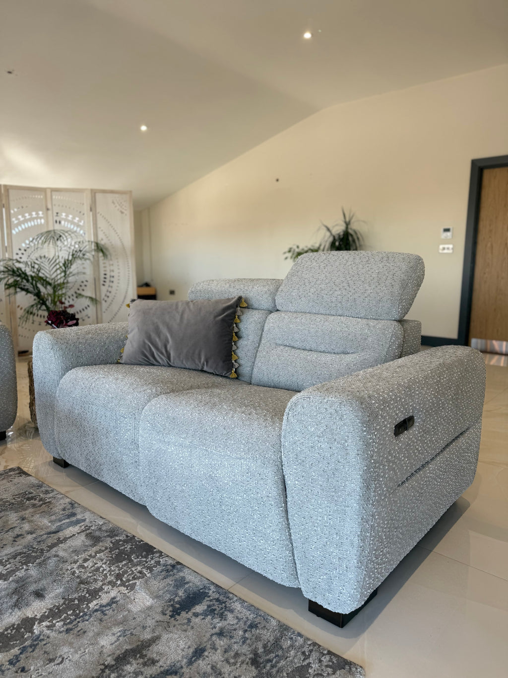 Tokyo 3 Seater Power Recliner Grey
