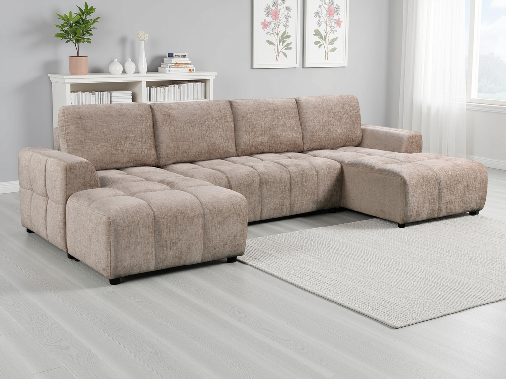 Shanghai U Shape Sofabed Beige