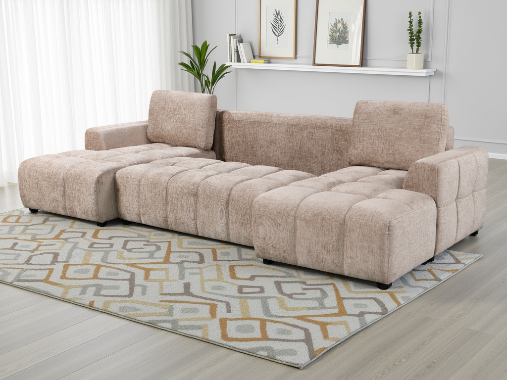 Shanghai U Shape Sofabed Beige