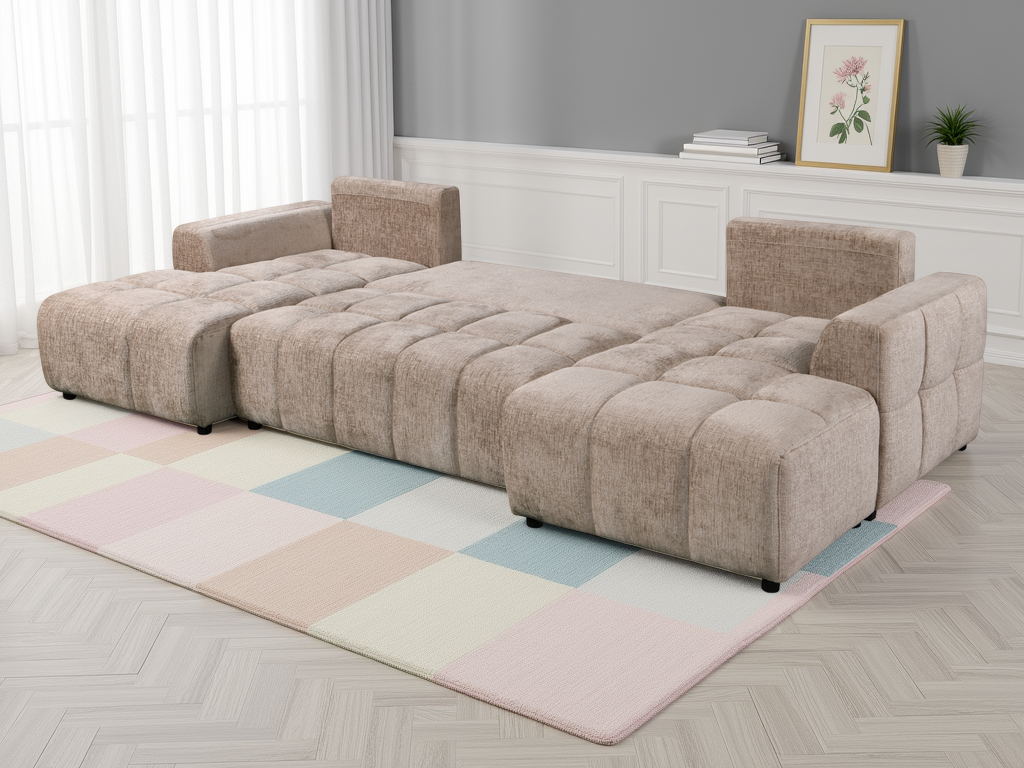 Shanghai U Shape Sofabed Beige