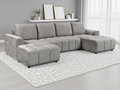 Shanghai U Shape Sofabed Grey