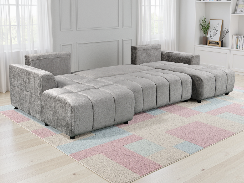 Shanghai U Shape Sofabed Grey