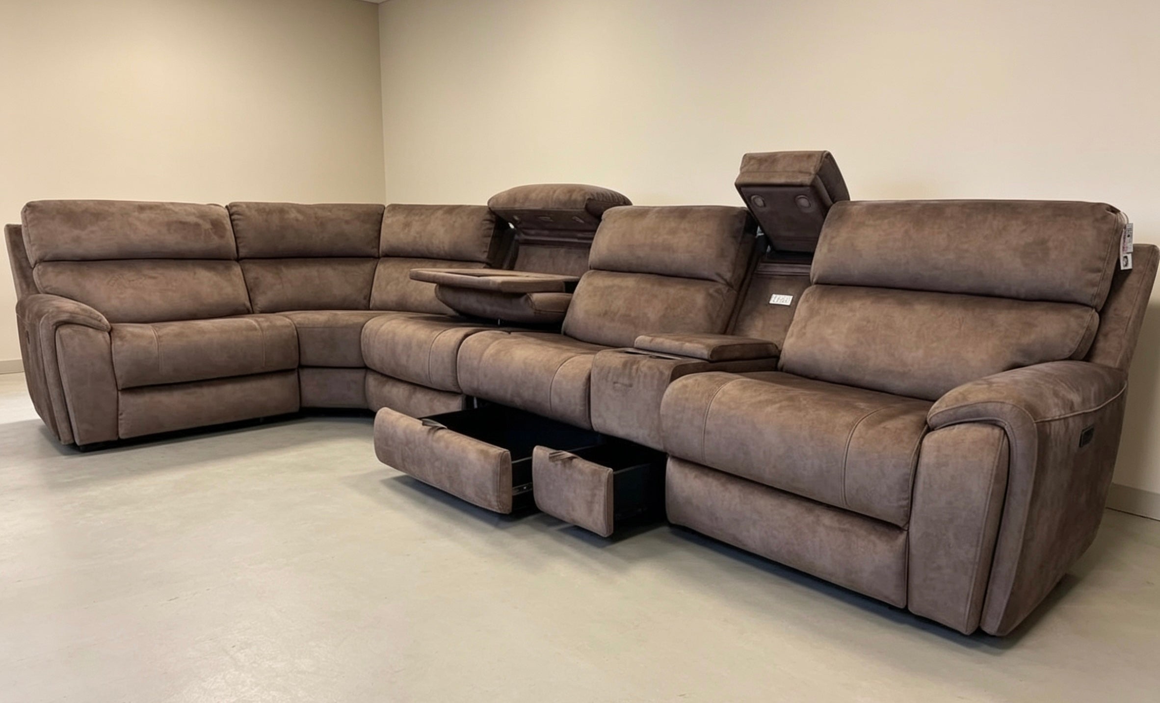 The Vegas modular power recliner corner sofa