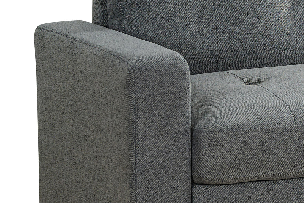 Alder Universal Corner Sofa Bed – Grey Chenille