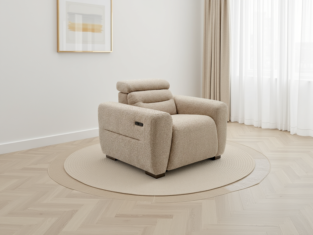Tokyo power recliner chair beige