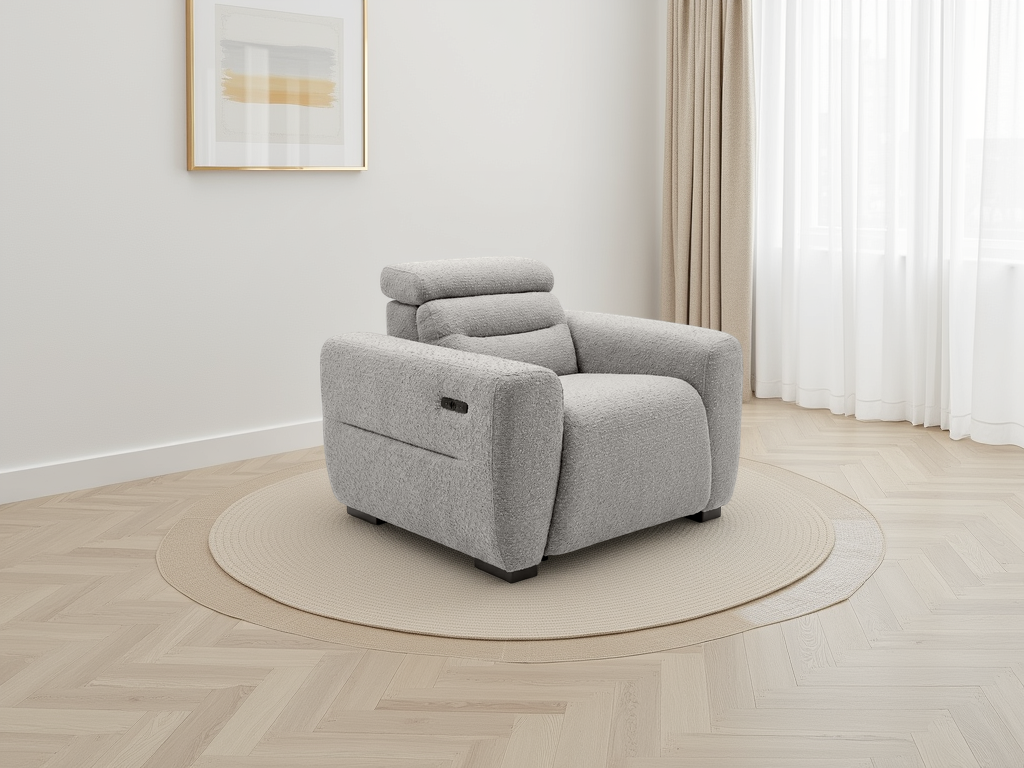 Tokyo Power Recliner Chair Grey