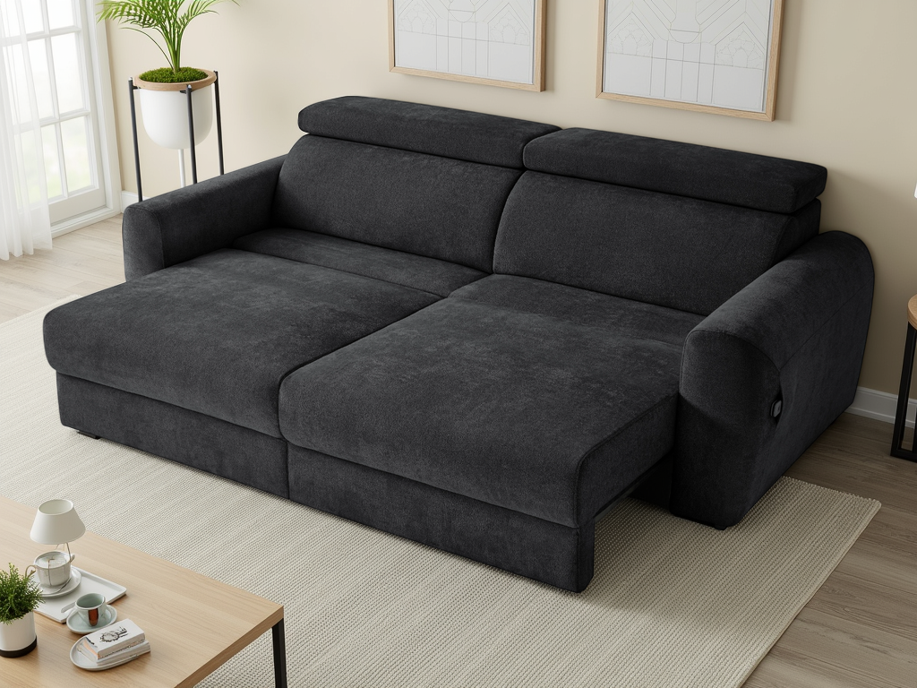 Dakota 3 seater power slider black