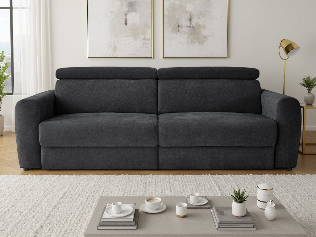 Dakota 3 seater power slider black