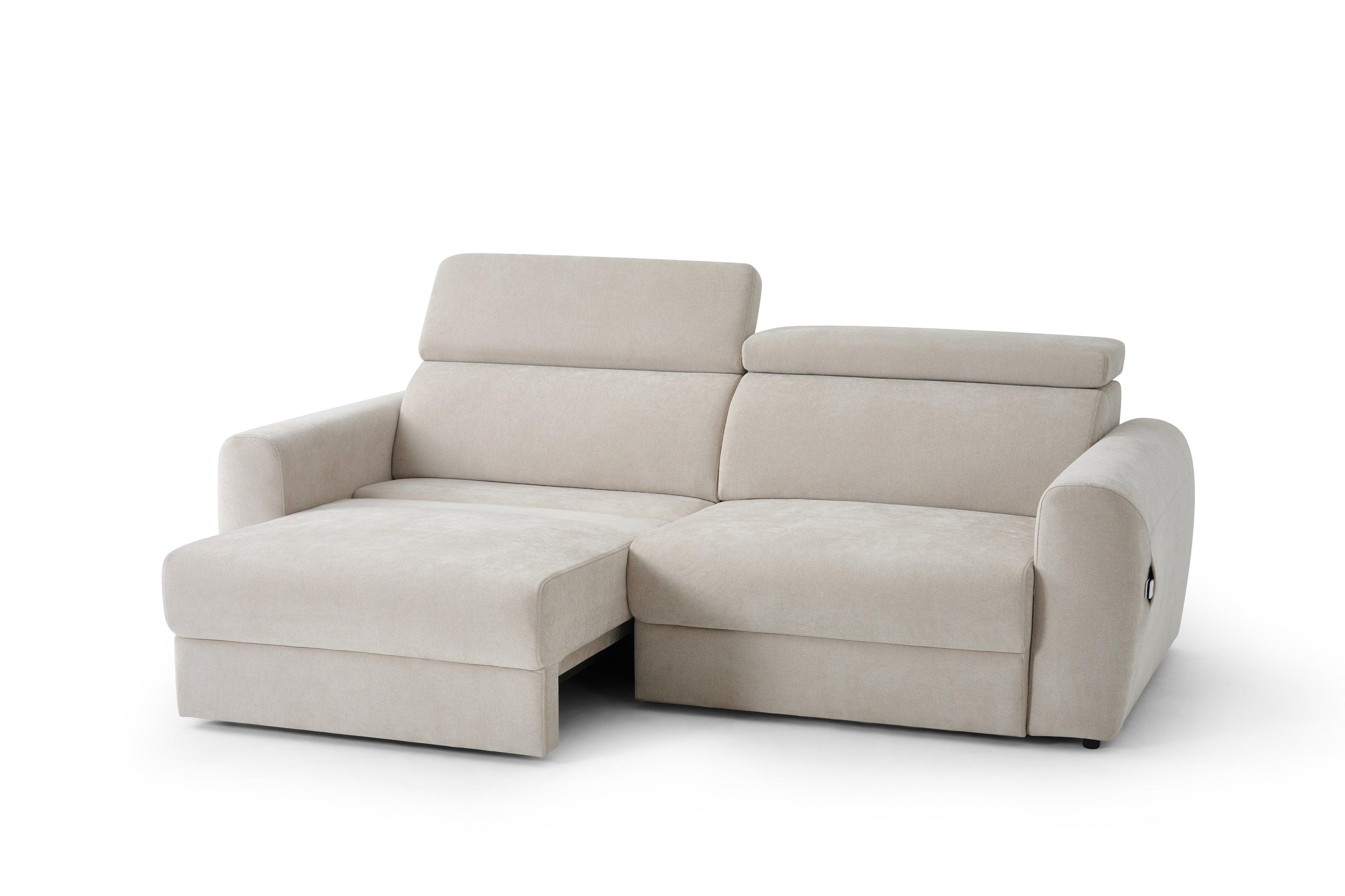 Dakota 3 seater power slider beige