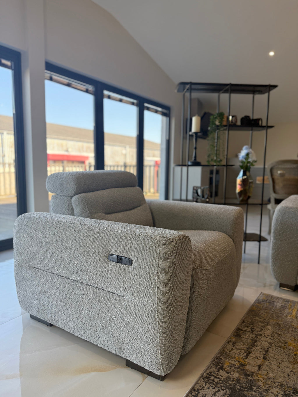 Tokyo Power Recliner Chair Grey