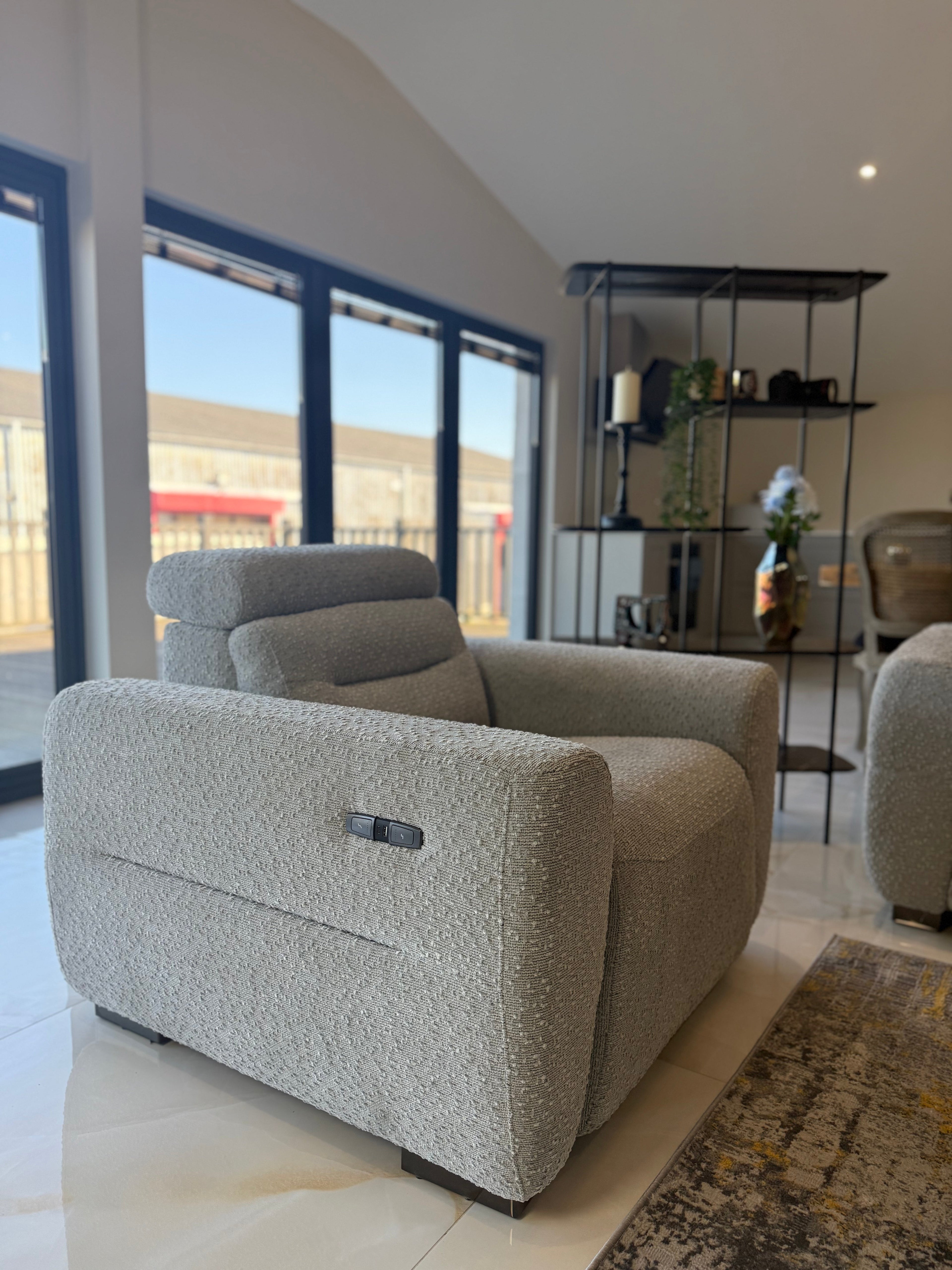 Tokyo Power Recliner Chair Grey