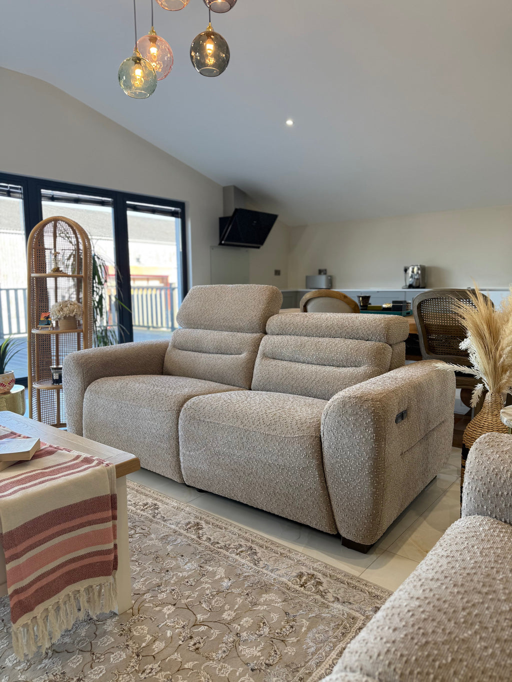 Tokyo 3 Seater power recliner beige