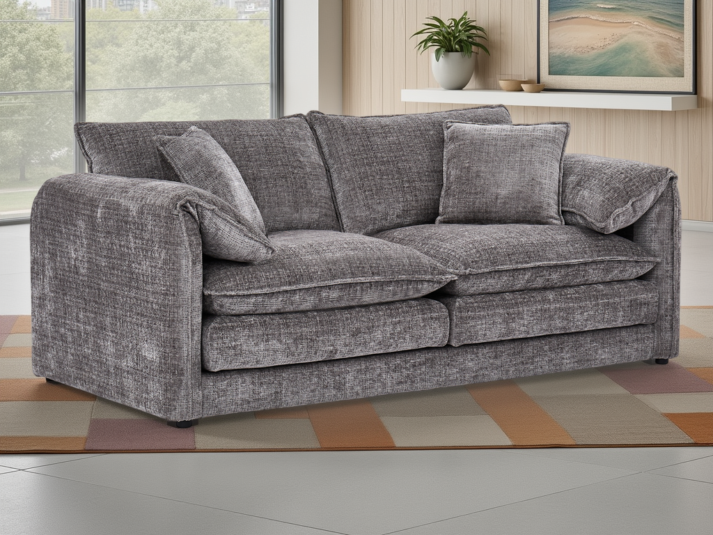Solaya 3+2 sofa set grey