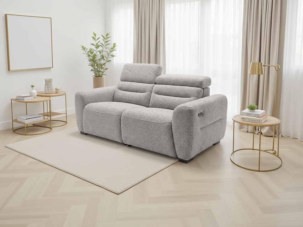 Tokyo 3 Seater Power Recliner Grey