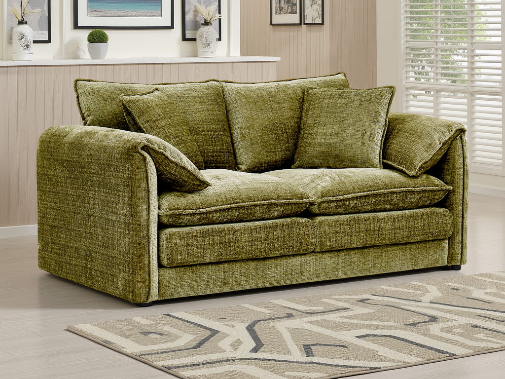 Solaya 3+2 sofa set Green