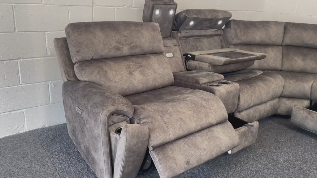 The Vegas modular power recliner corner sofa