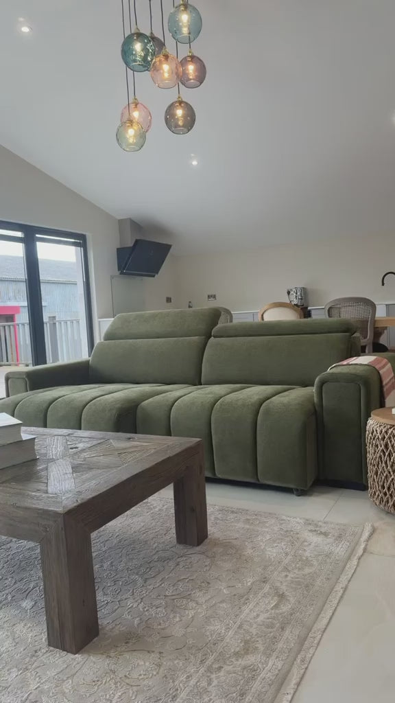 Molly 3 Seater power slider beige