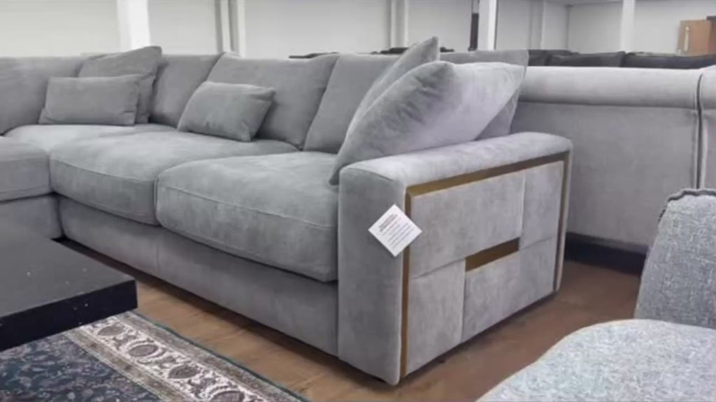 Jupiter Sofa Grey Large Corner