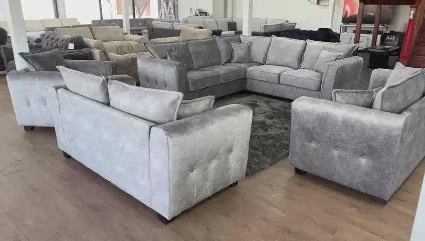 Serena Sofa Grey Large Corner